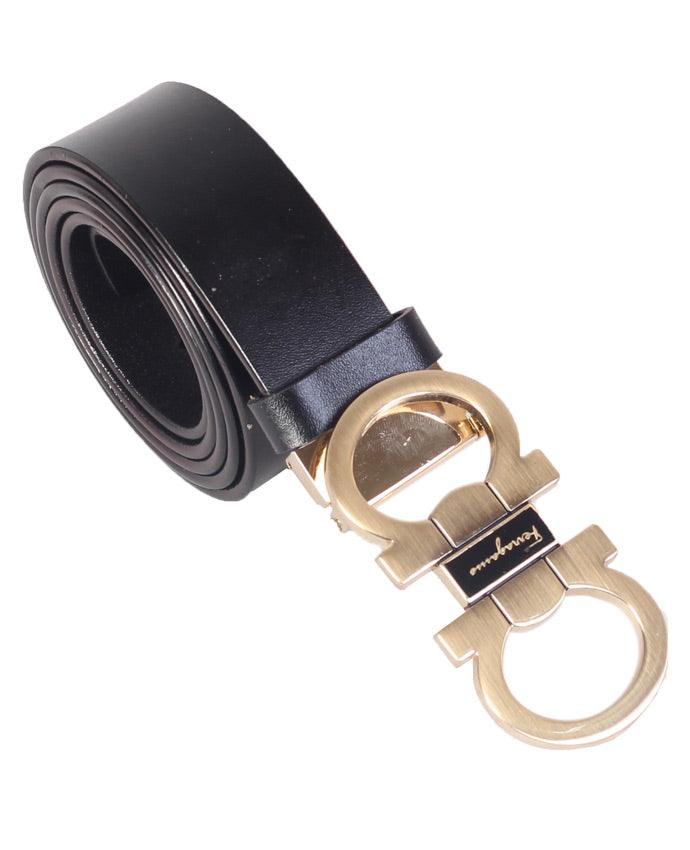 Salvatore Ferragamo Leather belt - Black - Obeezi.com