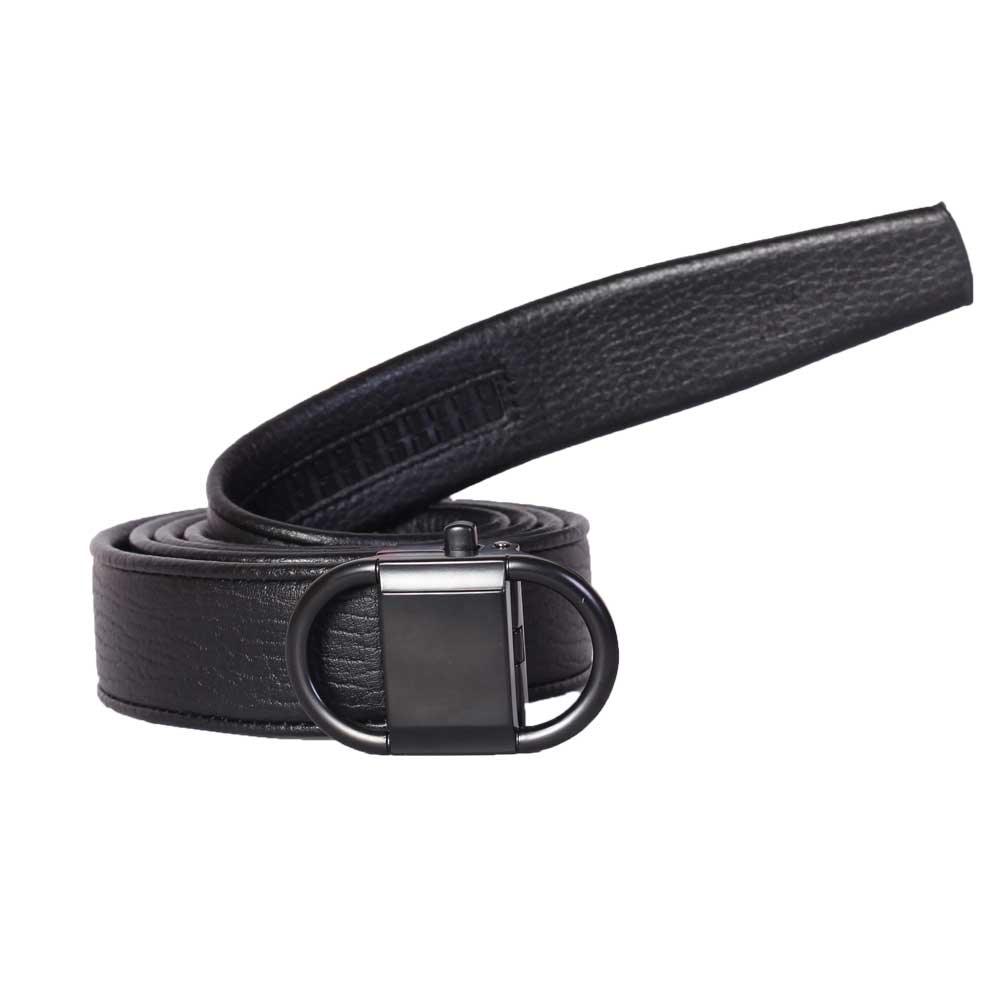 Salvatore Ferragamo Leather Designer Men Big Buckle Black Belts - Obeezi.com