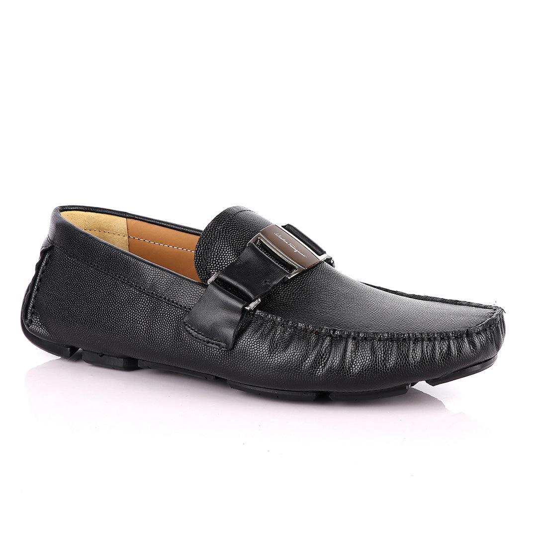 Salvatore Ferragamo Men's Black Driver - Obeezi