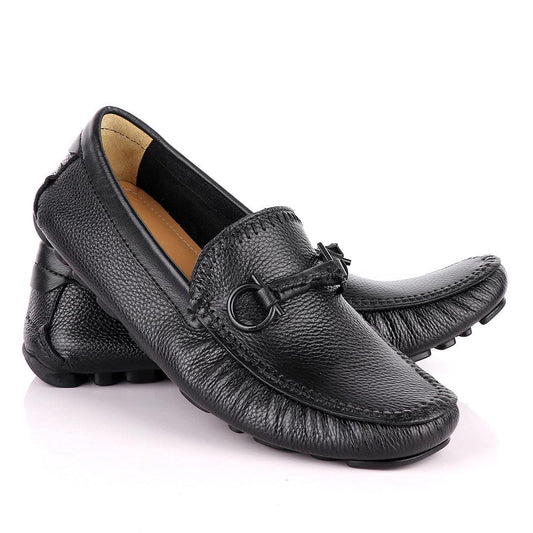 Salvatore Ferragamo Men's Black Drivers - Obeezi