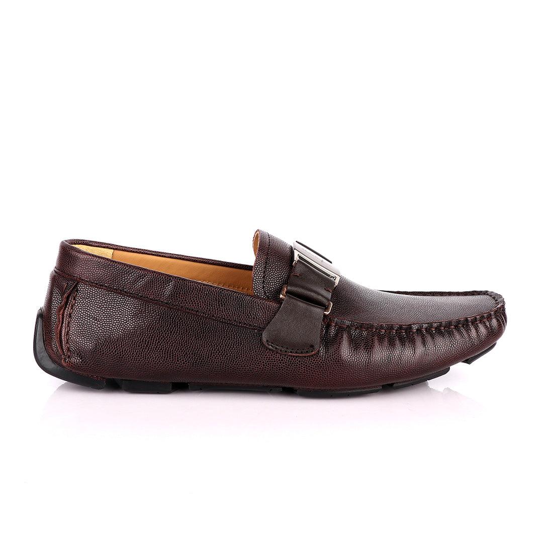 Salvatore Ferragamo Men's Brown Drivers - Obeezi