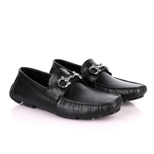 Salvatore Ferragamo Men's Sardegna Black Driver - Obeezi