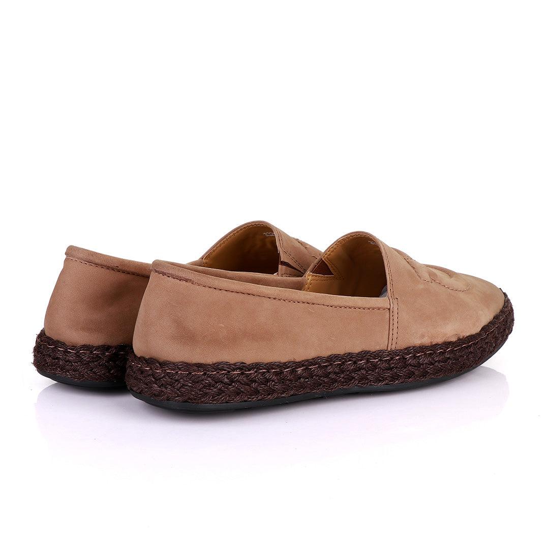 Salvatore Ferragamo Men's Suede Parigi loafers-Khaki - Obeezi