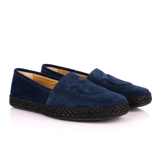 Salvatore Ferragamo Men's Suede Parigi loafers-Navy Blue - Obeezi