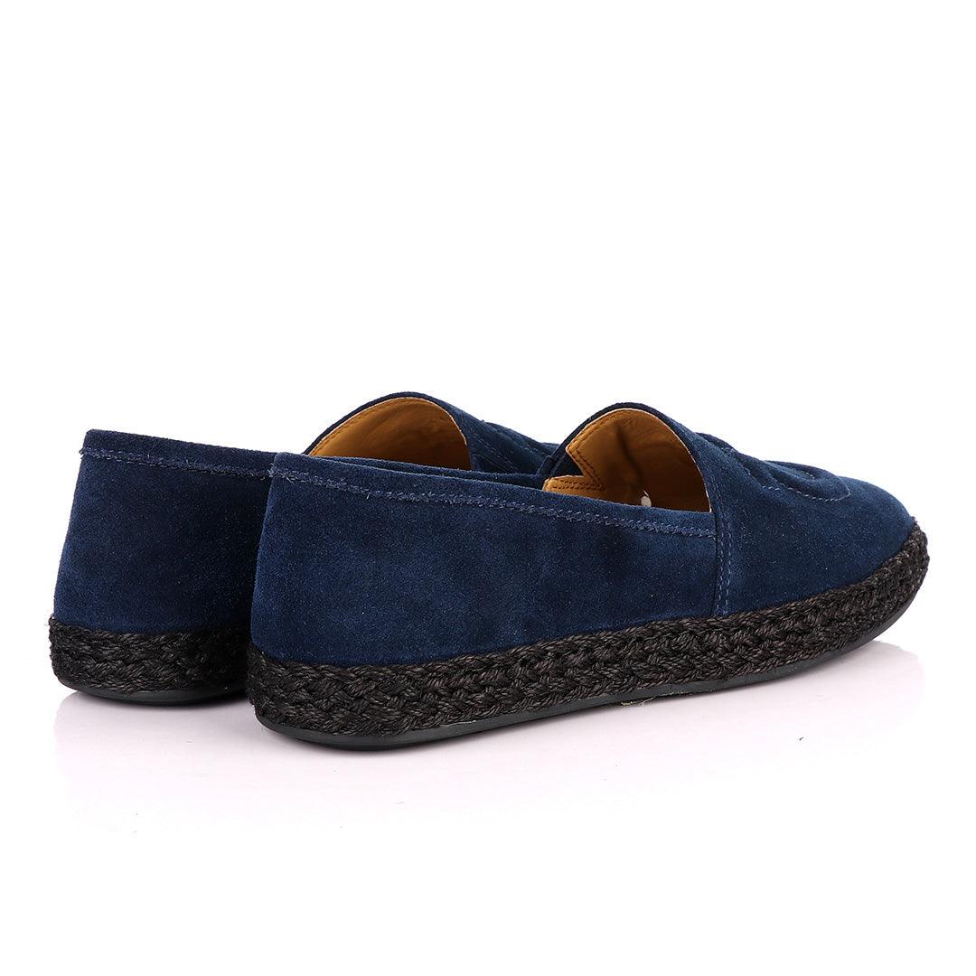 Salvatore Ferragamo Men's Suede Parigi loafers-Navy Blue - Obeezi