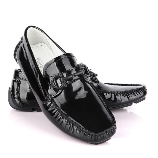 Salvatore Ferragamo Men's Wetlips Black Driver - Obeezi