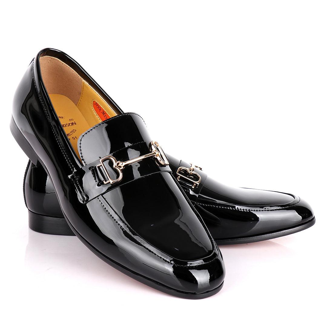 Salvatore Ferragamo Men's Wetlips Loafer With Front Gold Logo - Obeezi.com