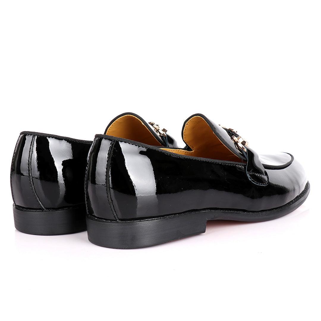 Salvatore Ferragamo Men's Wetlips Loafer With Front Gold Logo - Obeezi.com