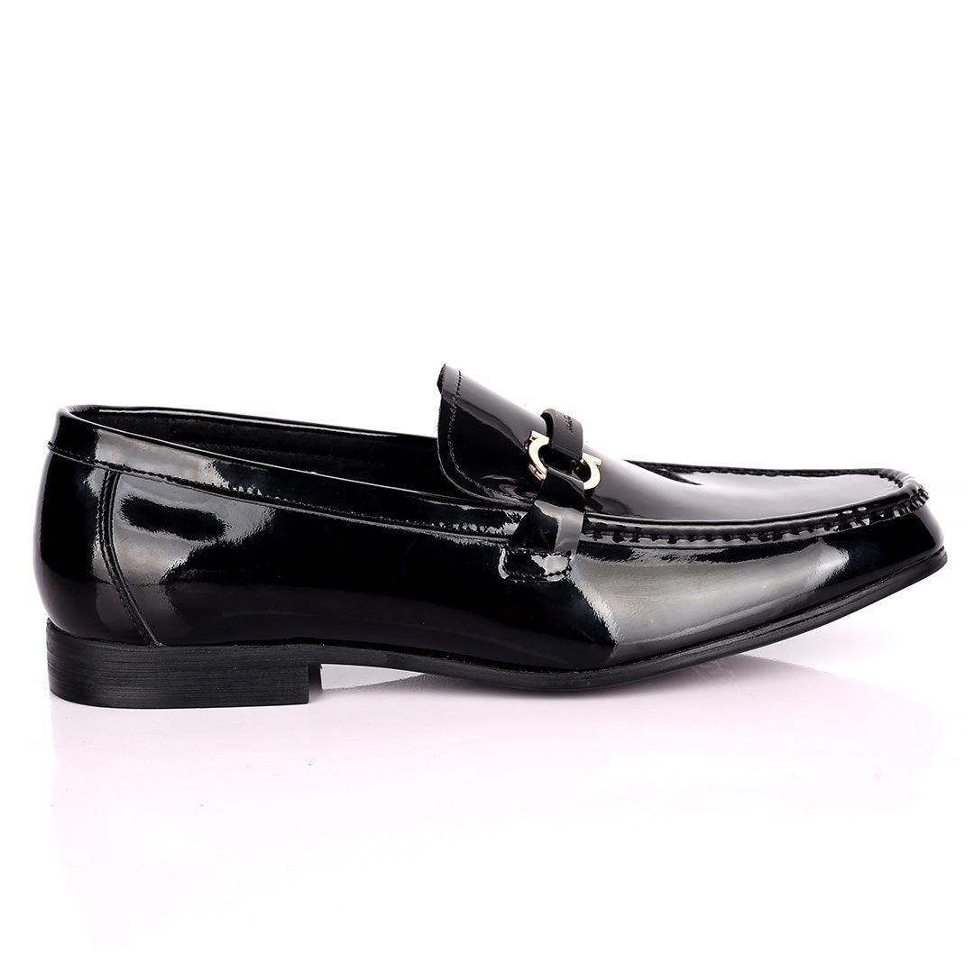 SF Classic Patent Leather Men's Shoe Parigi Logo - Obeezi.com