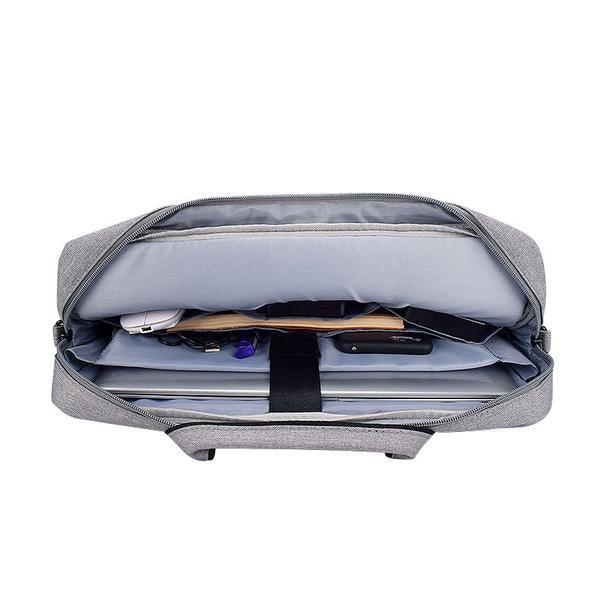 Shockproof Business Laptop Shoulder Bag- Ash - Obeezi.com