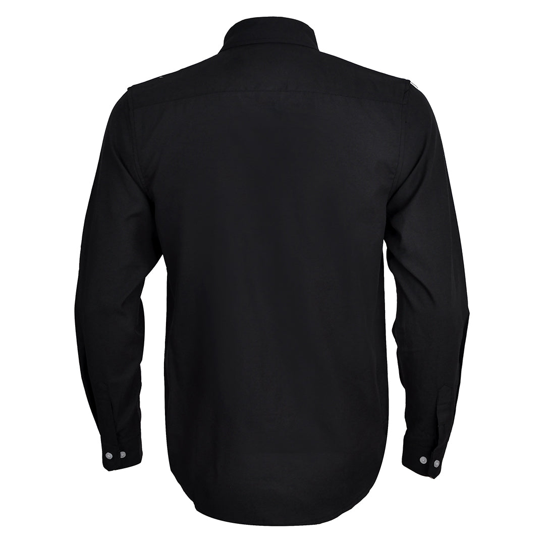 Side Logo Button Down Shirt - Black - Obeezi.com