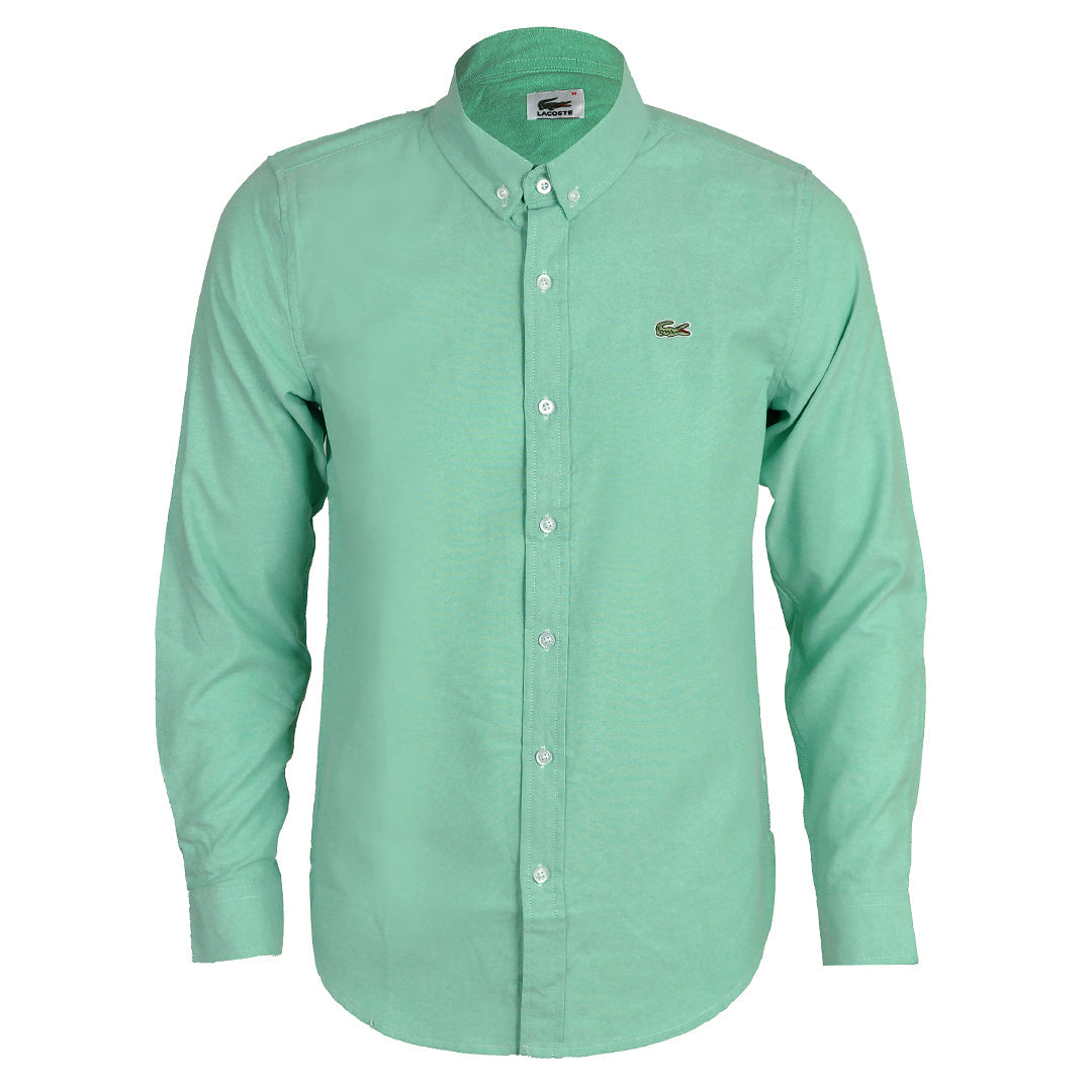 Side Logo Button Down Shirt - Green - Obeezi.com