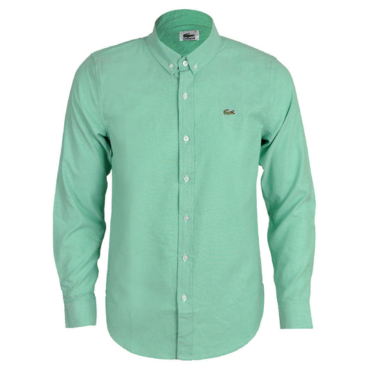 Side Logo Button Down Shirt - Green - Obeezi.com
