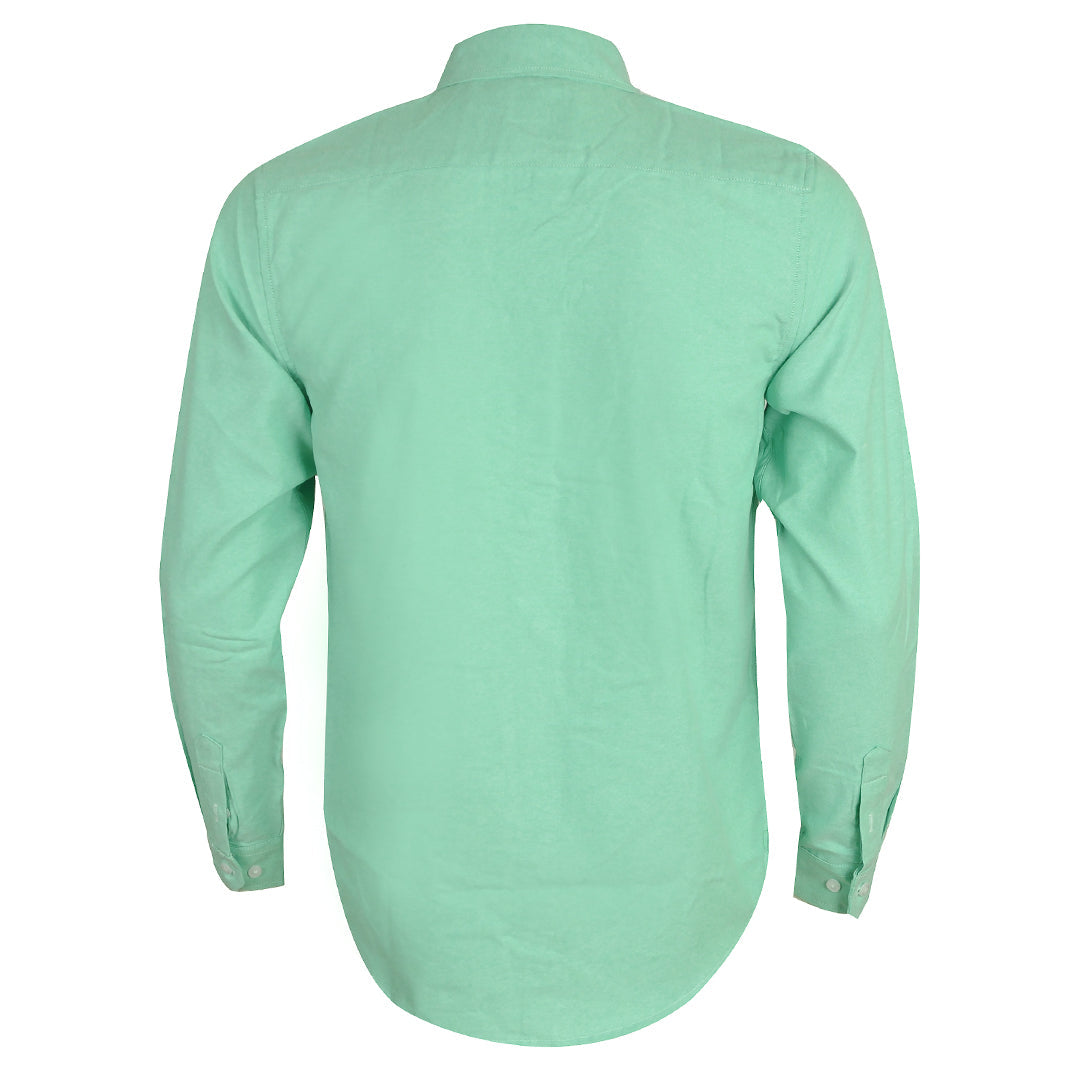 Side Logo Button Down Shirt - Green - Obeezi.com
