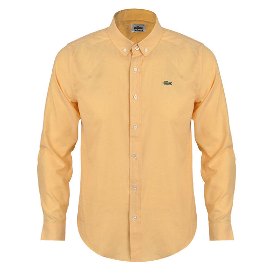 Side Logo Button Down Shirt - Yellow - Obeezi.com