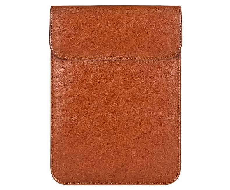 Sleek 2 In 1 Men's Slim Laptop Sleeve- Brown - Obeezi.com