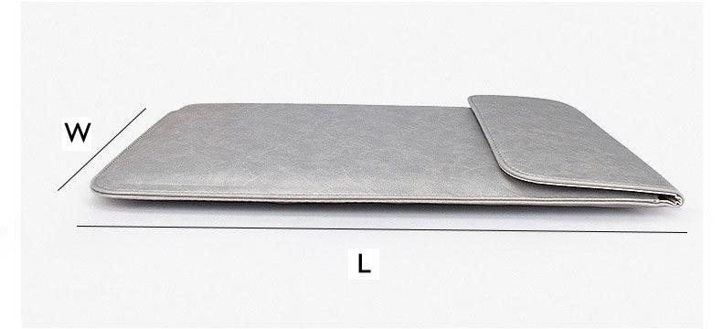 Sleek 2 In 1 Men's Slim Laptop Sleeve- Grey - Obeezi.com