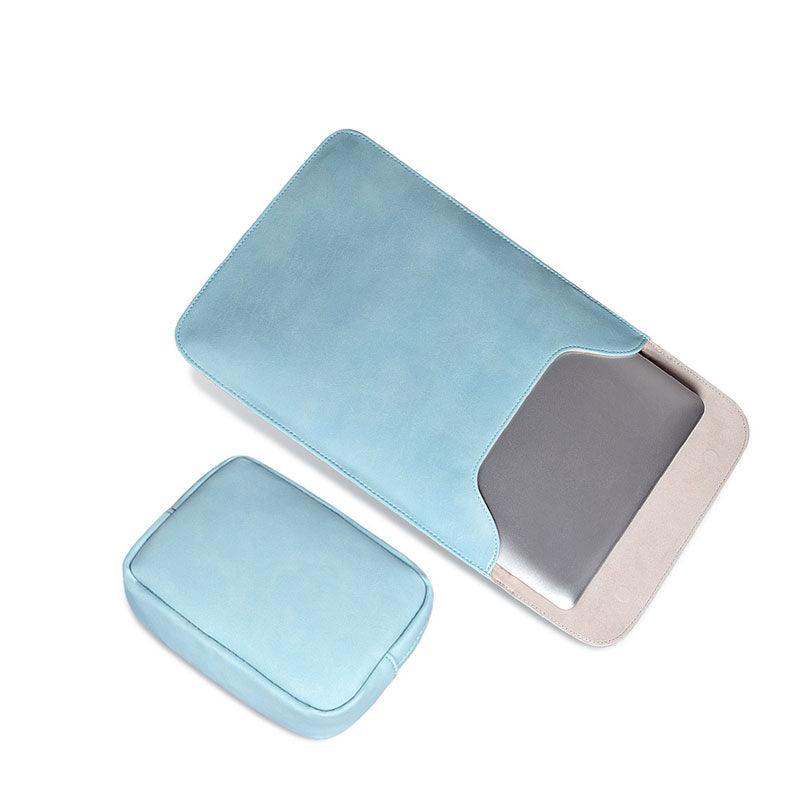 Sleek 2 In 1 Men's Slim Laptop Sleeve- Sky Blue - Obeezi.com