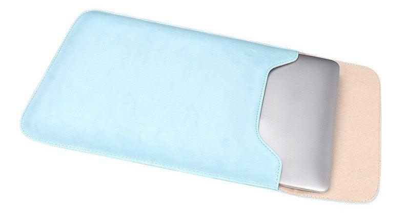 Sleek 2 In 1 Men's Slim Laptop Sleeve- Sky Blue - Obeezi.com