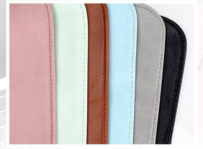 Sleek Men's Slim Leather Laptop Sleeve- Brown - Obeezi.com