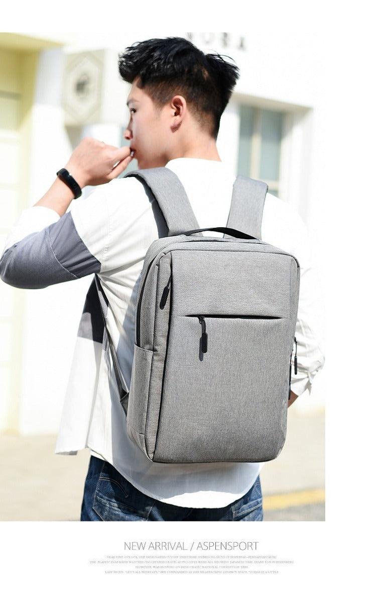 Smart Anti-Theft Oxford Backpack With Usb Charging Ports Bag-Grey - Obeezi.com