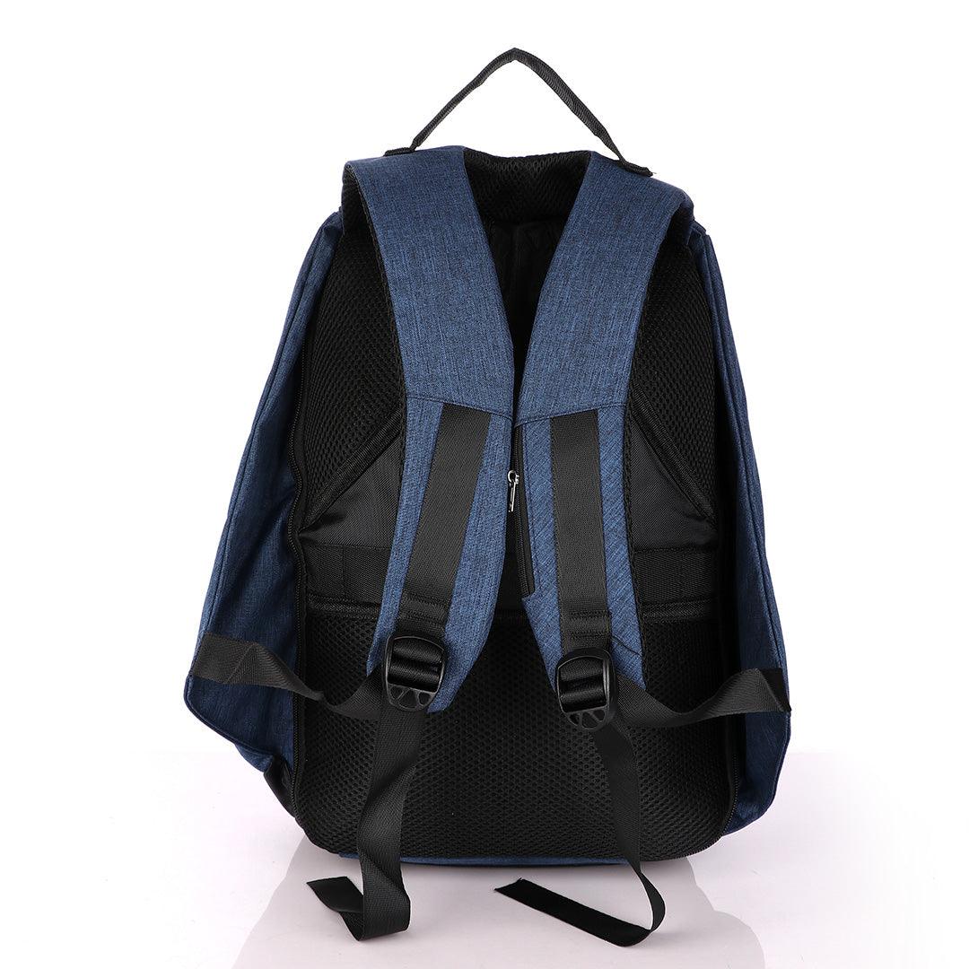 Smart portable Travel Backpack with USB port - Blue - Obeezi.com