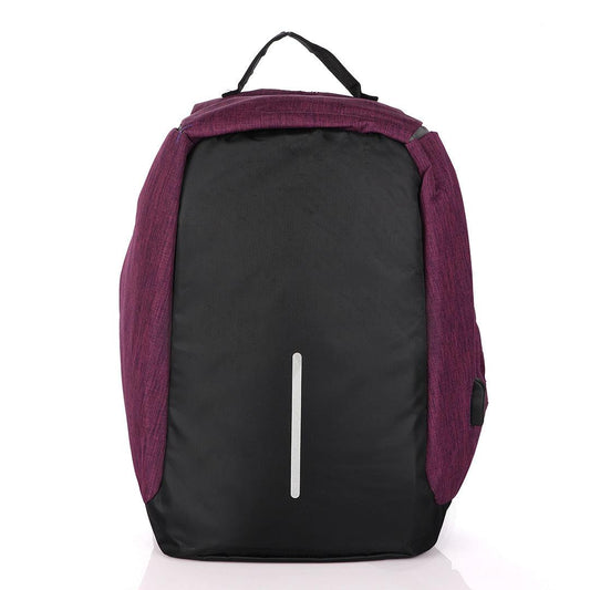 Smart portable Travel Backpack with USB port - Purple - Obeezi.com