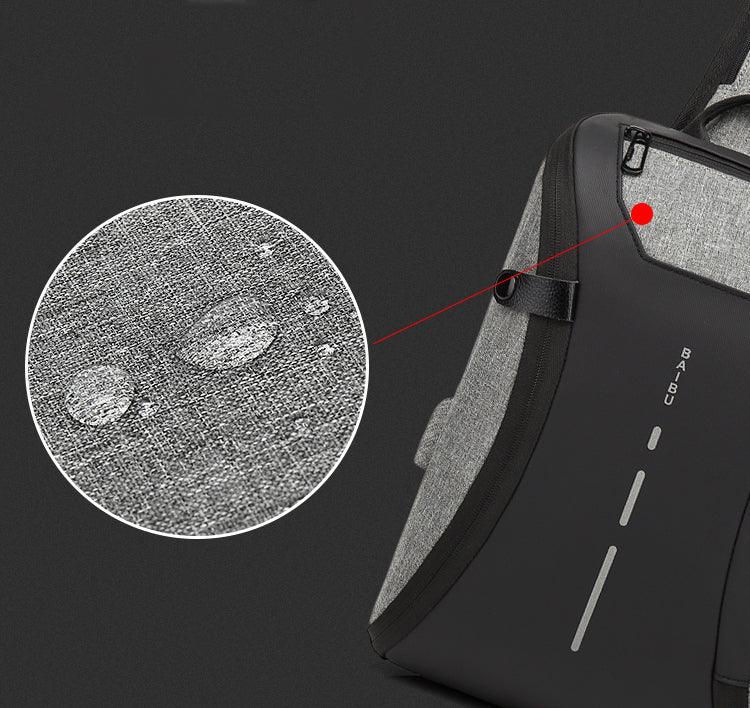 Smart WaterProof Sports Shoulder Bag With USB Port-Grey - Obeezi.com