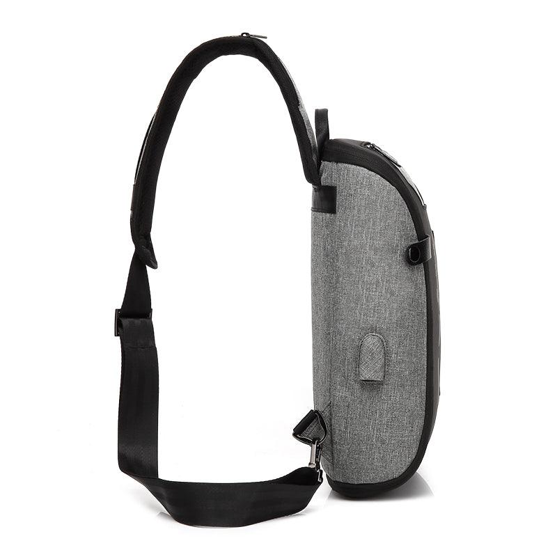 Smart WaterProof Sports Shoulder Bag With USB Port-RED - Obeezi.com