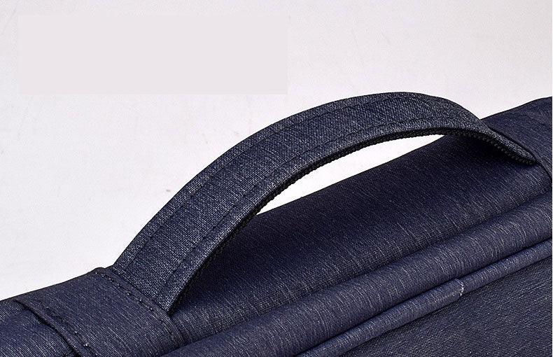 Soft Fabric Water Resistant Sleeve Double Zip Ipad Pouch Case- NavyBlue - Obeezi.com