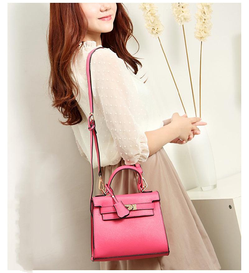 Stunning Padlock Birkin Inspired With Scarf - White - Obeezi.com