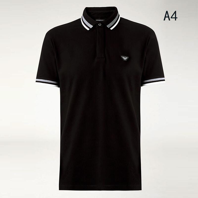 Stylish Collar with Classic Logo Polo Shirt - Black - Obeezi