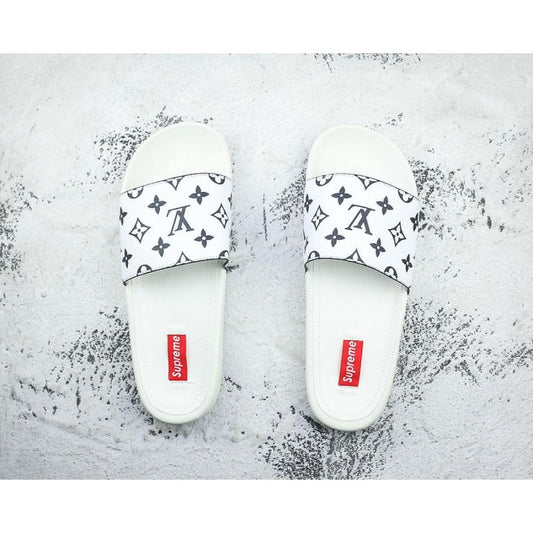 Sup X LV 14ss Slide Sandal - PVC3544 White and Black - Obeezi