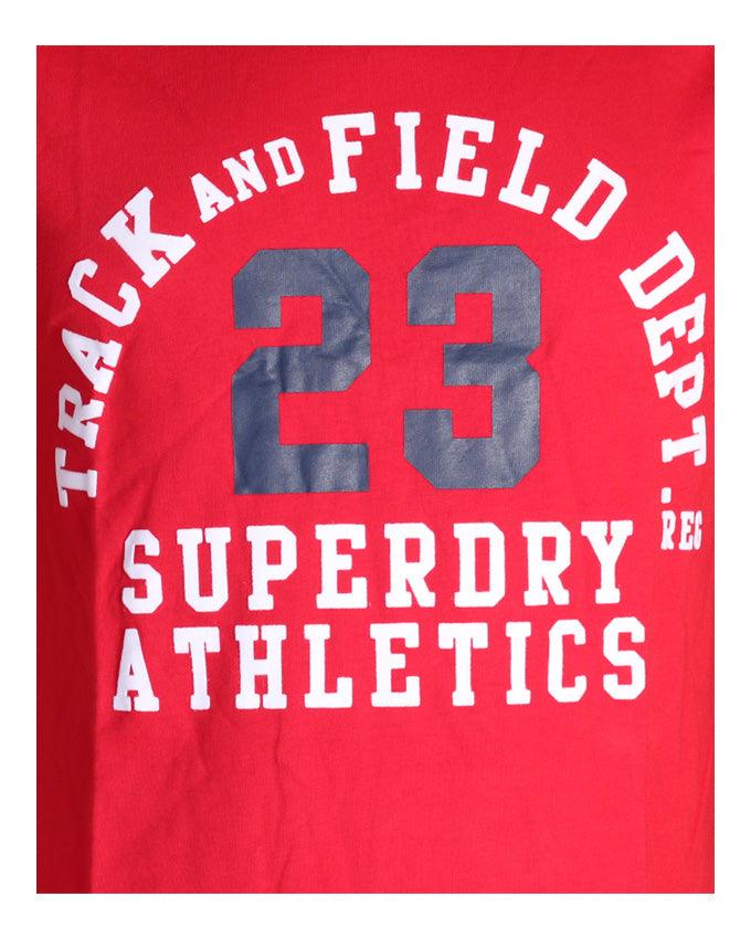 Super Dry Athletics 23 Track and Field T-shirt- Red - Obeezi