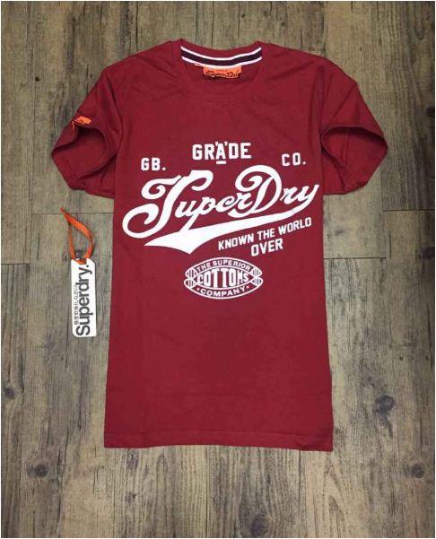 Super Dry Know the World Over Tee-shirt- Red - Obeezi