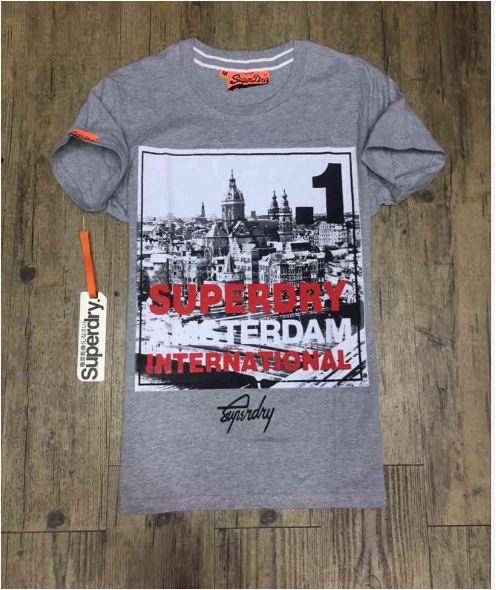 Super Dry No.1 Amsterdam International T-shirt Ash - Obeezi