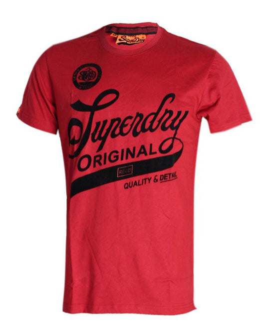 Super Dry Original REGD T-Shirt - Wine - Obeezi