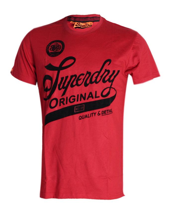 Super Dry Original REGD T-Shirt - Wine - Obeezi