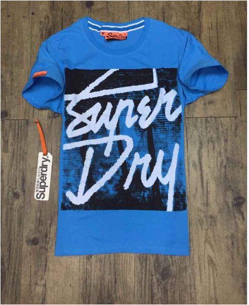 Super Dry Print T-shirt - Skyblue - Obeezi