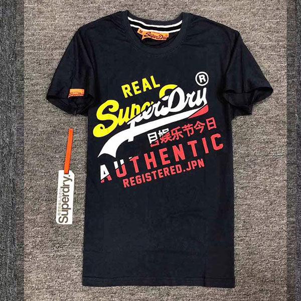 Super Dry Real Authentic T-shirt Navyblue - Obeezi