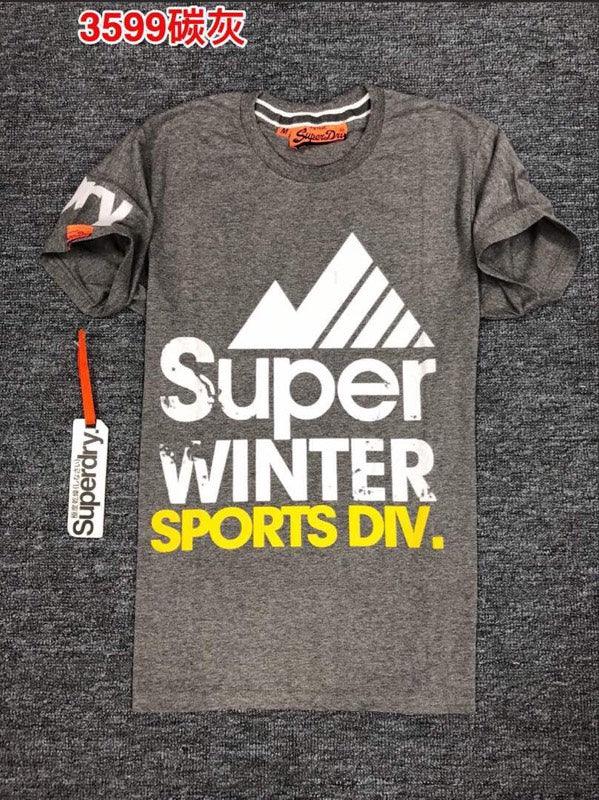 Super Dry Winter Sports T Shirt Ash - Obeezi
