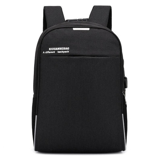 Super Smart Anti-Theft Security Lock BackPack With USB Charging Port- Black - Obeezi.com