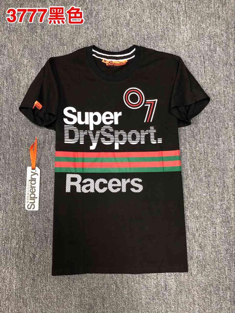 Superdry 07 Racer Crested Black Logo T Shirt - Obeezi