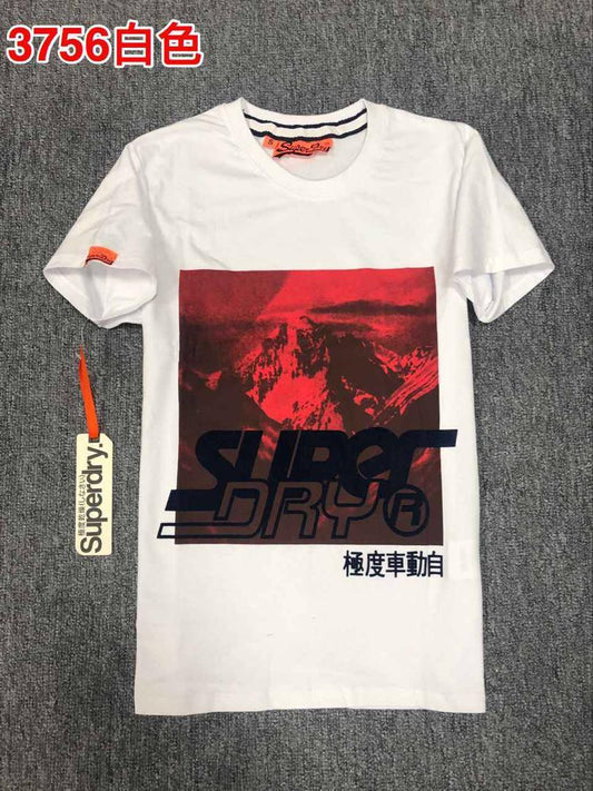 Superdry Fashion Wear Crested White/Red T Shirt - Obeezi