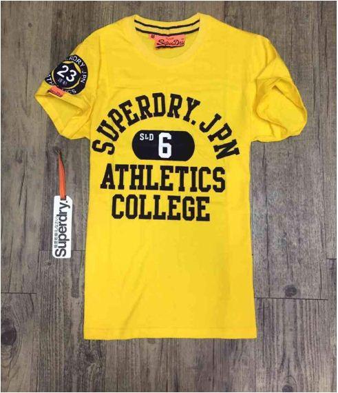 Superdry JPN Athletics College logo t-shirt-yellow - Obeezi