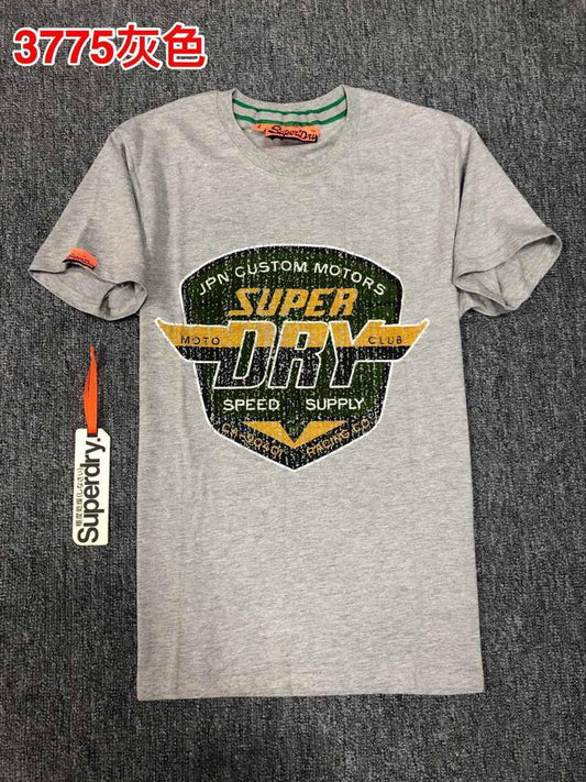 Superdry Jpn Custom Motor Speed Crested logo Ash T Shirt - Obeezi