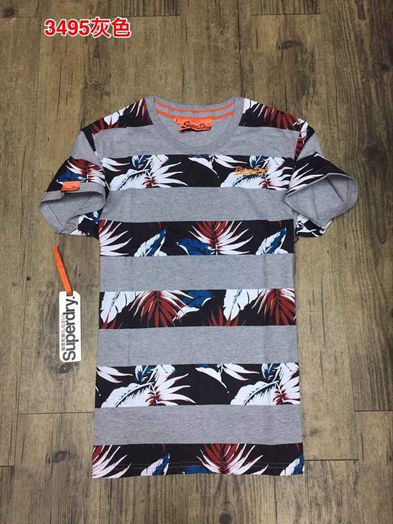 Superdry Men's Half Print Hawaiian Floral T-shirt Ash - Obeezi