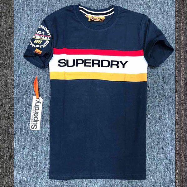 Superdry Mens Bay Polo Shirt Navyblue - Obeezi