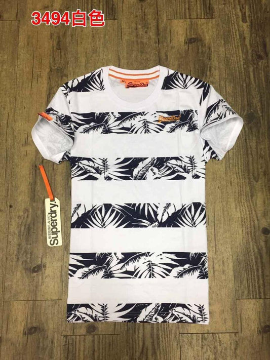 Superdry Palm Tiki Optic Marl T-shirt White - Obeezi