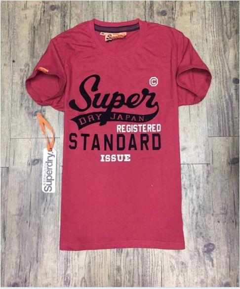 Superdry Print T shirt Red Hook Grit - Obeezi